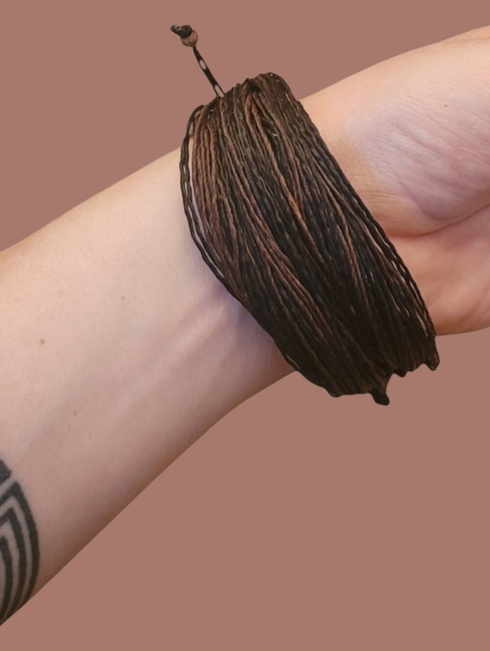 🥳4/$25!🥳 Adjustable Multi-Strand Dark Brown Waxed Cord Bracelet